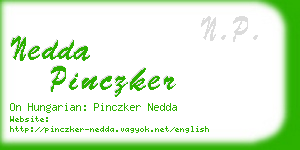 nedda pinczker business card